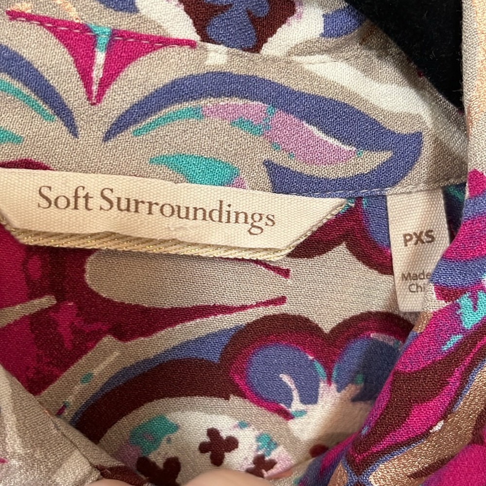 SOFT SURROUNDINGS XSP Beautiful jewel tone,shimmery copper colors throughout.EUC - Picture 8 of 9